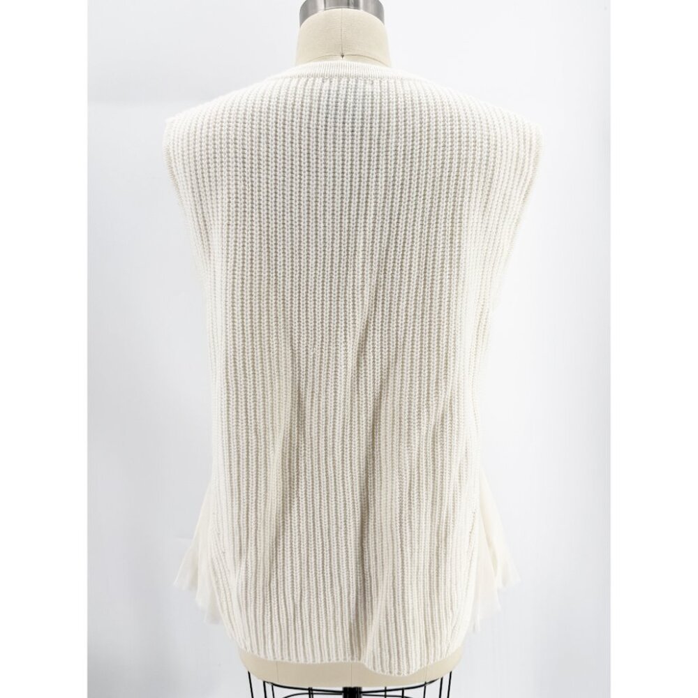 CO|TE Knit Sweater Vest Ribbed Design w/ Decorative Applique M - Picture 4 of 10